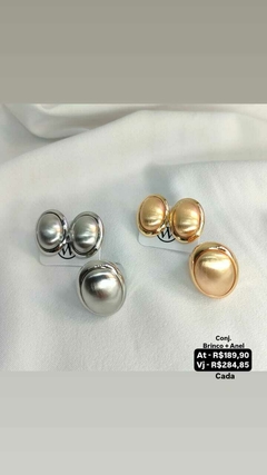 Conjunto brinco e anel