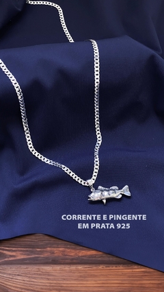 Corrente grumet Atacado R$329,90 Varejo R$494,85 - Pingente peixe Atacado R$399,90 Varejo R$599,85