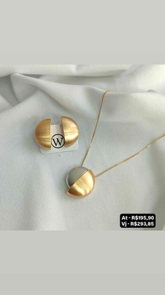 Conjunto colar e brinco
