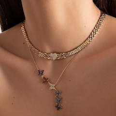 Choker Atacado R$383,90 Varejo R$575,85 - Conjunto colar borboleta + brinco Atacado R$241,90 Varejo R$362,85