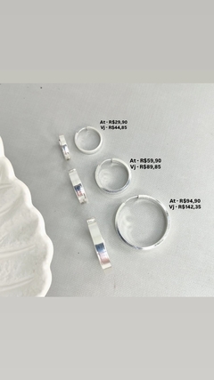 Argola lisa fio largo