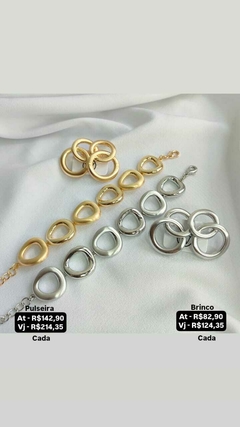 Brinco e pulseira