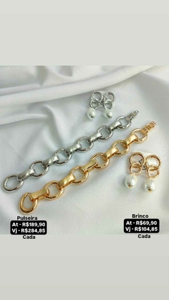 Brinco e pulseira