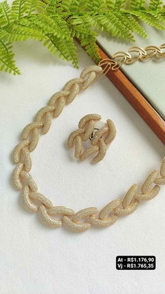 Conjunto colar + brinco - Preço na foto