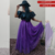 Saia Tule Glitter Roxo - Forro roxo na internet