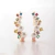 Brinco Ear Cuff com Pérolas e Zircônias Coloridas