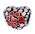Charm Corazón Con Corazones Rojos