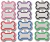 Pack x12 Colores Surtidos | Medallas para Mascotas Medianas en Forma de Hueso - comprar online