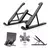 Base Suporte Ergonômico P/ Notebook Tablet Dobrável - preto/cinza - Lyfe Modas e Acessórios