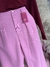 Calça cenourinha rosa bebê - Oriana Boutique 