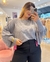 Blusa modal cinza