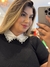 Blusa em linha luxo na internet
