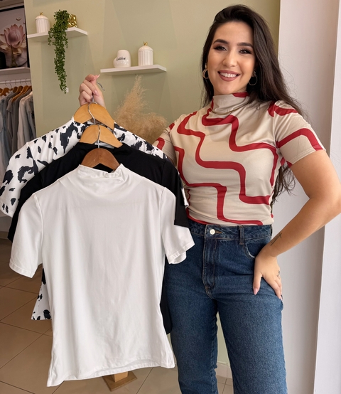 Blusa justa gola média - comprar online