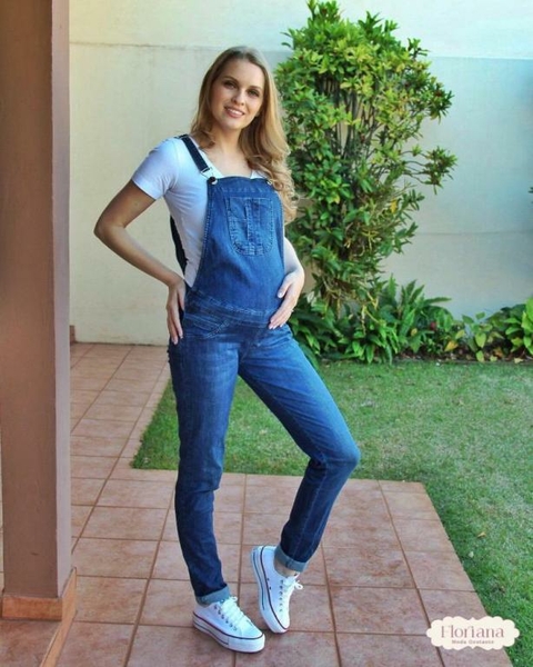 Macacão Jeans A Gestante 180306