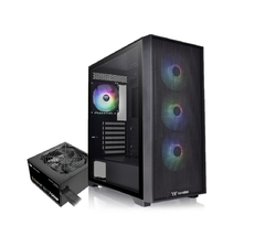 Gabinete Thermaltake H390 Mid-Tower TG Fan ARGB x4 Black c/Fuente 750W 80 Plus Bronze (C/Fuente)
