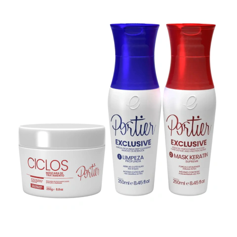 Kit Portier 250ml Shampoo E Mascara + Ciclos B-tox 250g