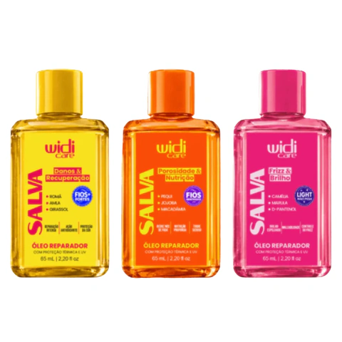 Kit 3 Óleos Reparadores Salva Widi Care 3x70ml