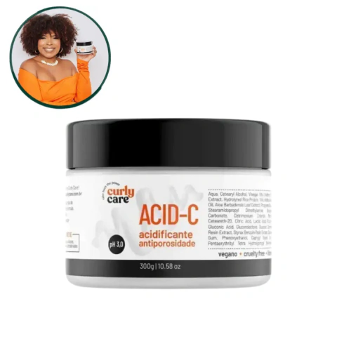 Máscara Acidificante Acid-C Antiporosidade Curly Care