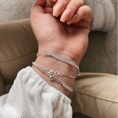 Pulseira placa adulto data