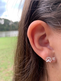 Conjunto de brinco coroa