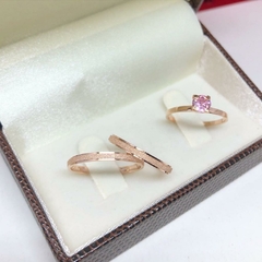 Aliança rose 2mm