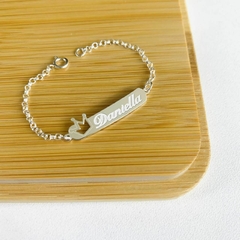 Pulseira baby coroa