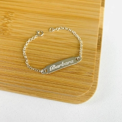 Pulseira baby plaquinha