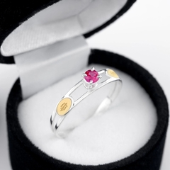 Anel Formatura Prata Solitário - comprar online