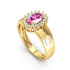 Anel Formatura Ouro 18K Oval