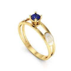 Anel Formatura Ouro 18K Solitário - comprar online