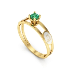 Anel Formatura Ouro 18K Solitário na internet