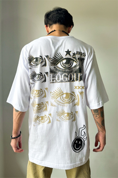 Remera LOG OUT (blanca) - comprar online