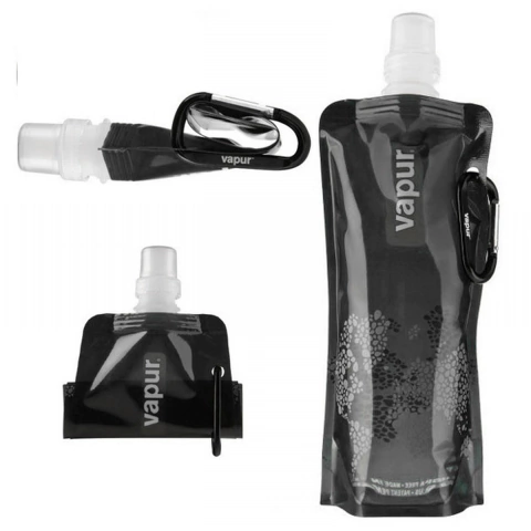 Botella Plegable De Agua Portátil Con Botón Ultraligera on internet
