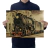 Póster De Papel Kraft Retro Nostálgico Vintage Cabeza D Tren
