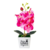 Flor Falsa Con Maceta Mariposa Artificial Orquídea Bonsái on internet