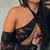 Minivestido sexy de encaje transparente para mujer vestidos con cordón Halter - online store