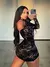 Minivestido sexy de encaje transparente para mujer vestidos con cordón Halter - Éxito Mundial72
