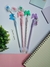 Caneta borboleta com brilhinhos