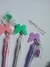 Caneta borboleta com brilhinhos
