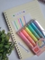Marca texto ursinhos Kawaii com carimbo na tampinha