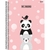 Caderno Universitário Panda Espiral - Papelaria da Paty