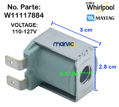 Bobina Para Válvula De Lavadora Whirlpool Maytag - comprar en línea
