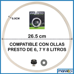 Empaque Para Olla De Presión Presto 6-8 Litros Classic Jgo.