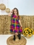 VESTIDO XADREZ DE MANGA - loja online