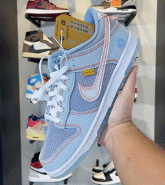 Imagem do Nike Dunk Low x Union "Passport Blue"