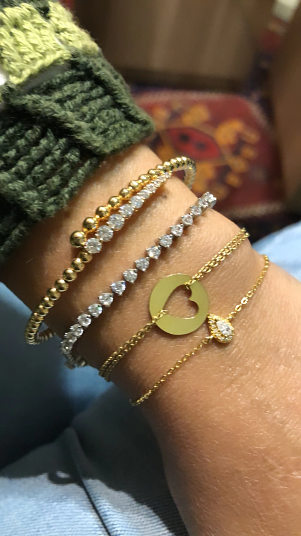 Pulseira Coração vazado