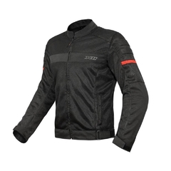 Jaqueta Masculina X11 Super Air Ventilada Preta Com Proteções Moto Motociclista