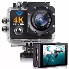 ￼Ultra Câmera Action Go Cam Pro Sports Full HD Prova D'água Camera 4k ultra Wifi - Inovadorismo