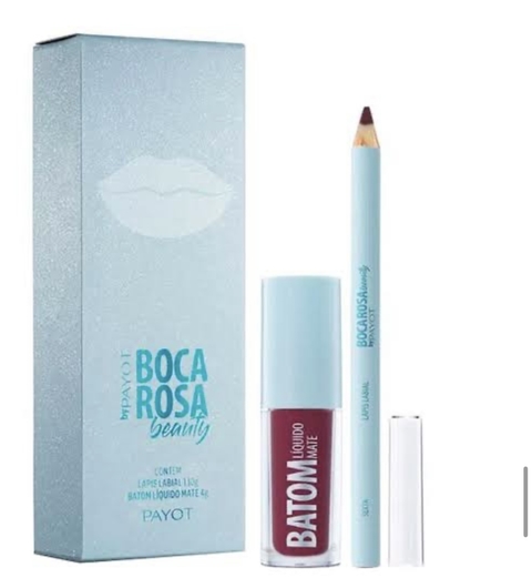 Lápis labial e batom líquido mate