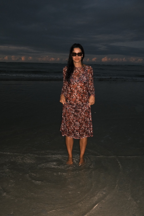 vestido tule cerejeira